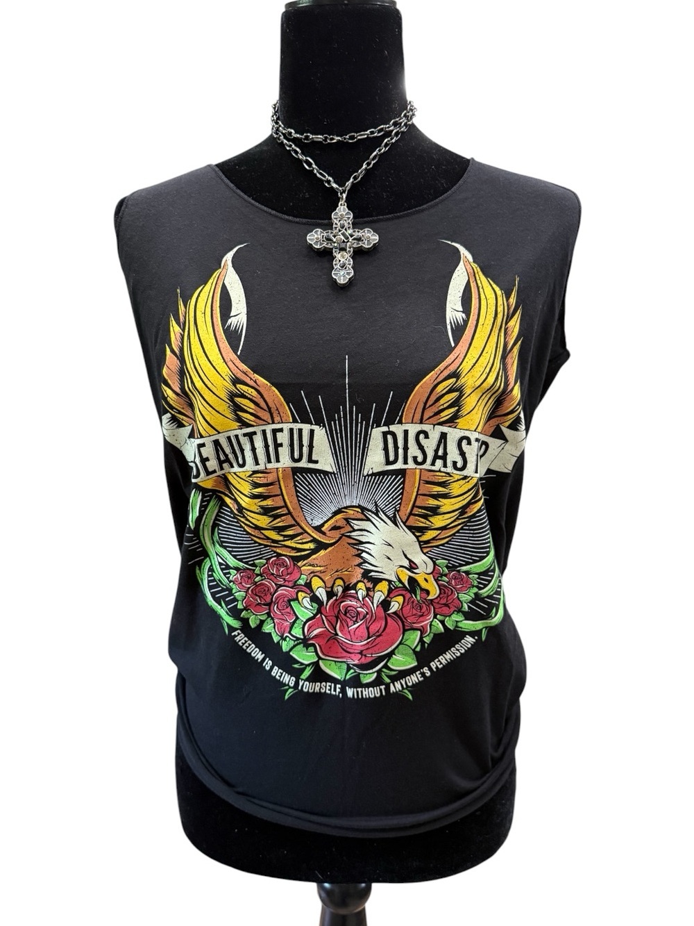 Beautiful Disaster Freedom is Being Yourself Without Anyone’s PermissionTank Top